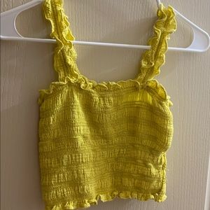 Yellow Crop Top